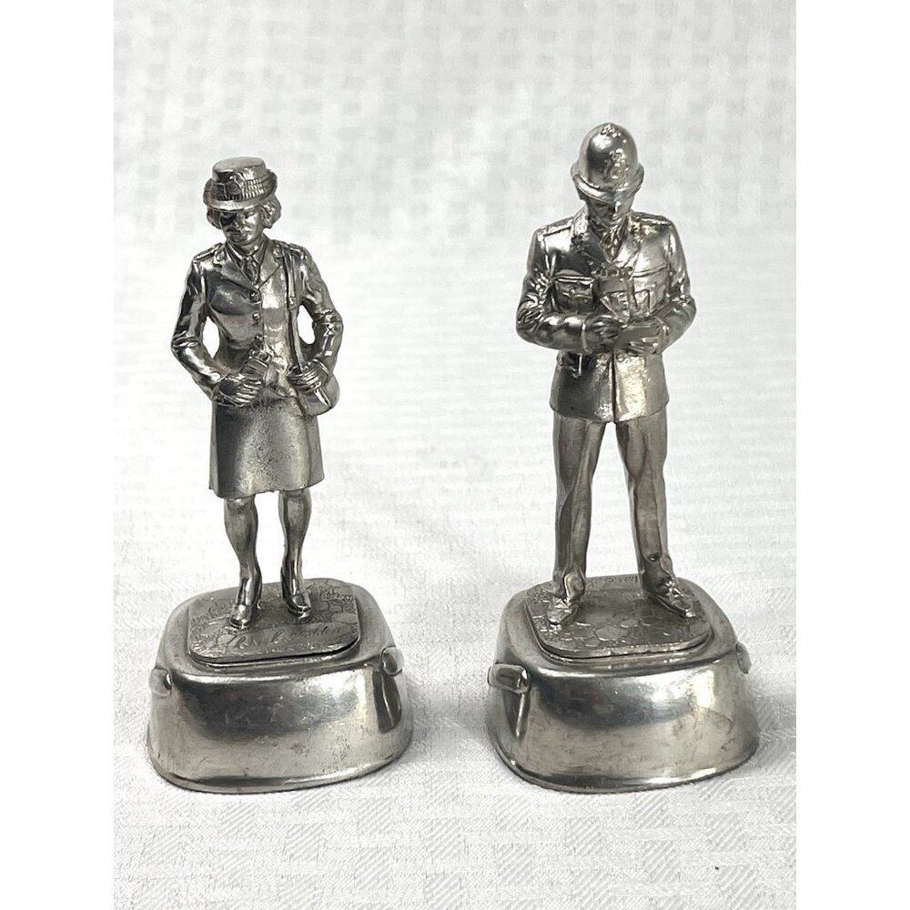 Charles Stadden Pewter Figurines‎ – Police Pair Made In England